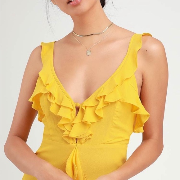 Lulu's Yellow Mini Dress - Picture 2 of 8